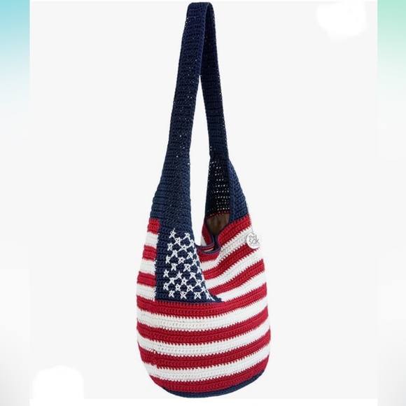 The Sak Crochet Craze 120 Hobo Americana Large Shoulder Purse with Single Strap - Picture 2 of 6